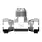 World Wide Fittings Female JIC Swivel to Female JIC Swivel to Male JIC Branch Tee 6603X04X04X04 - alternate 1